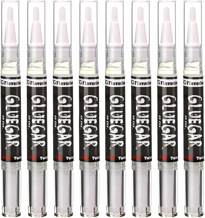 GlueGar- Rolling Glue 3Ml Brush Pen (8 Pack 3Ml Go Stix OG Flavorless)