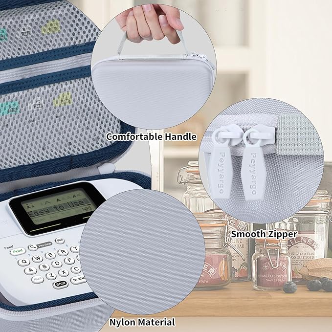 Storage Case Compatible with Brother P-Touch PTM95 Handy Label Maker and Label Tapes