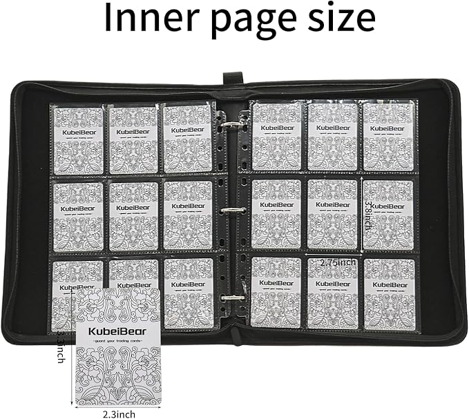 Card Binder – 720 Capacity, Zippered Trading Card Holder for MTG, Sports & Collectible Cards – Acid-Free, Durable & Travel-Friendly Storage (Red dots, 9 Pocket)
