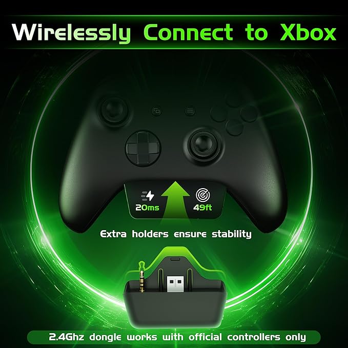 Wireless Gaming Headset for Xbox Series X/S, Xbox One, PS5, PC, Mac, Bluetooth 6.0 Gaming Headphones with Flip-to-Mute Noise-Canceling Mic, Foldable, 3D Surround Sound, 45H Battery - Black