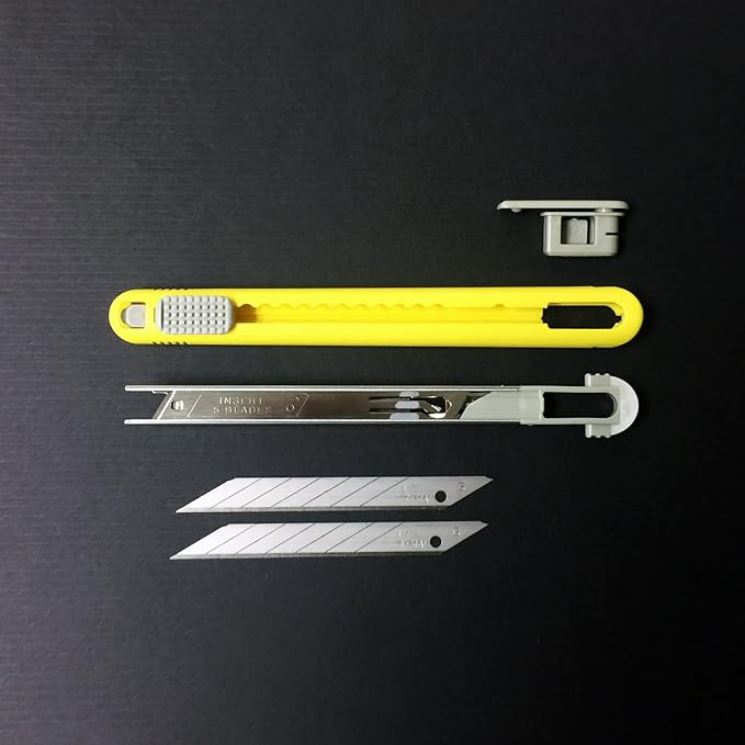 NT Cutter ABS Grip 30-Degree Multi-Blade Cartridge Knife (A-553P),Yellow
