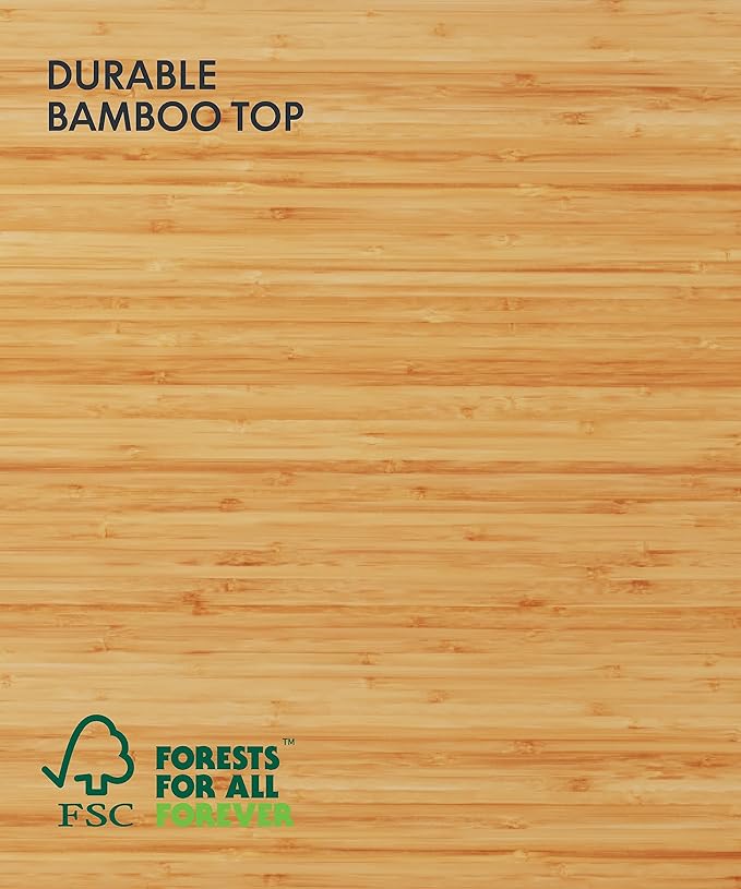 FLEXISPOT E6 Bamboo 3-Stage Dual Motor 60 x 30 Electric Standing Desk Sit Stand Up Desk, Holds 220 lbs, Adjustable Height w/Memory Presets, Solid Bamboo Desktop & White Frame, Ships in 2 Boxes