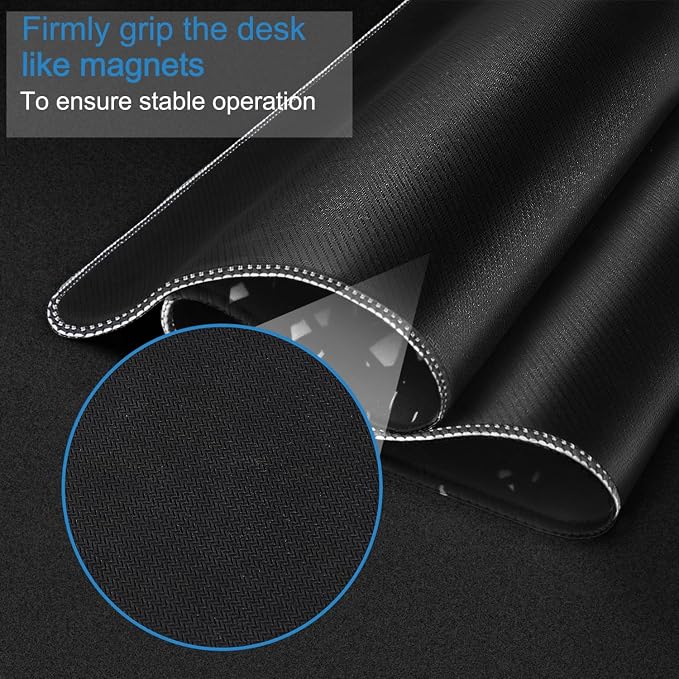Large Gaming Mouse pad, Waterproof Mousepad with Stitched Edges, Premium Microfiber Cloth Surface, Non-Slip Base Keyboard Desk Mat for Home Office Gaming, Flowers Plants