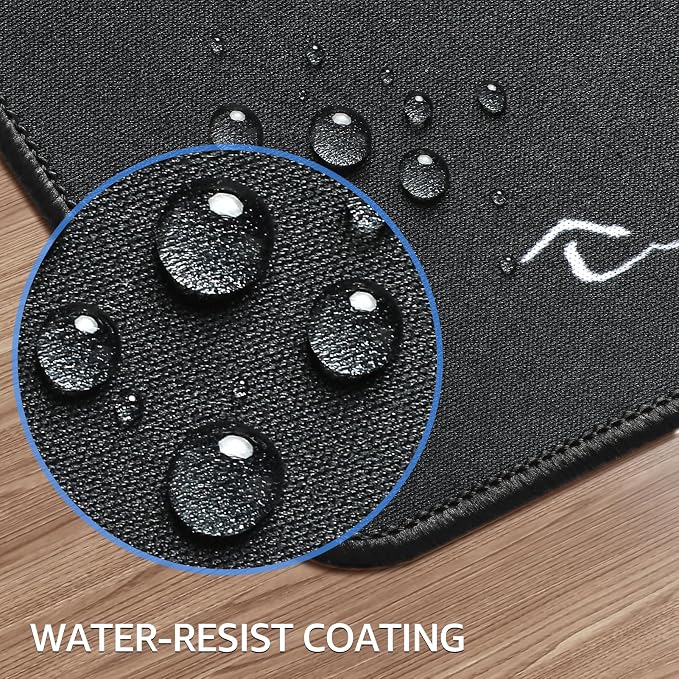 KTRIO Large Gaming Mouse Pad, Desk Mat, 31.5 x 11.8 in, Kanagawa Wave, XL | Smooth Micro-Weave Surface, Artistic Pattern Design, Non-Slip Rubber Base, Durable Stitched Edges, Office & Home Use