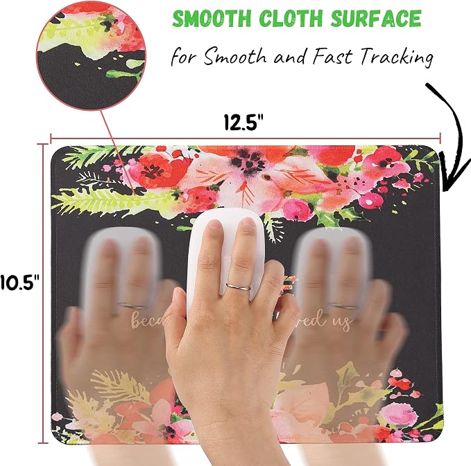 Mr. Pen Cute Floral Mouse Pads, 2 pcs - Office & Bible Themed
