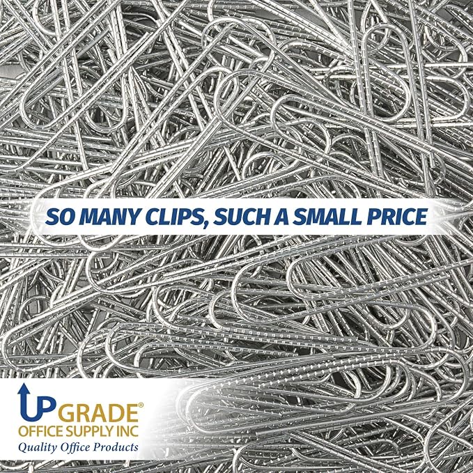 Upgrade Office Supply Jumbo Paper Clips, 300 Count, 3 Boxes of 100, Made in USA