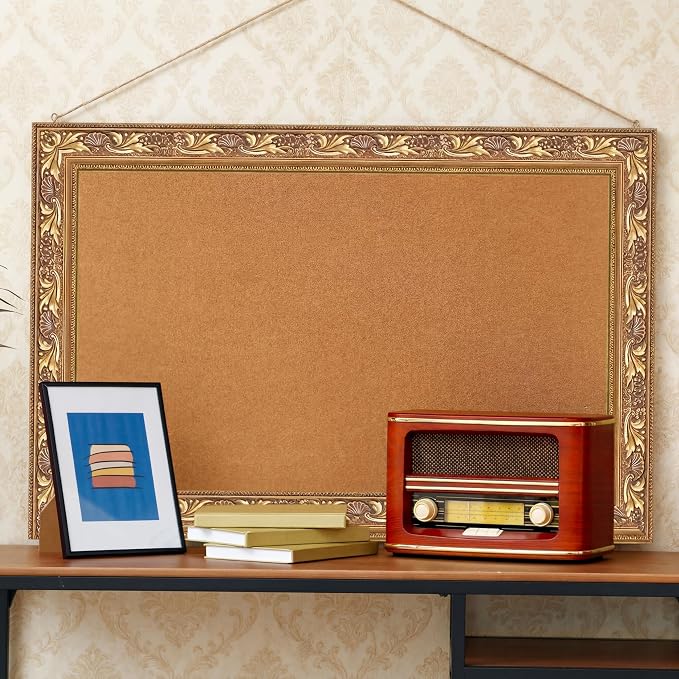 Outus 68ft Frame Bulletin Board Border Die-Cut Rolled Trim,Sumptuous | Straight Picture Frame Border, Vintage Style Classroom Chalkboard Decor, Trimmable School Office Party Displays