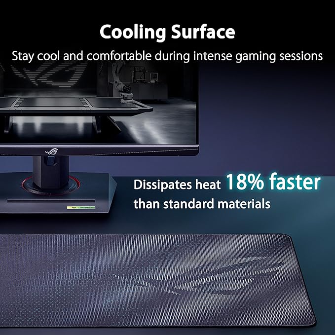 ASUS ROG Sheath II XXL Gaming Mouse Pad – 35.4” x 15.7”, Advanced Cooling Fabric, 1.5X Smoother Textile-Weave Surface, Flat-Stitched Durable Edges, Non-Slip Base - Black