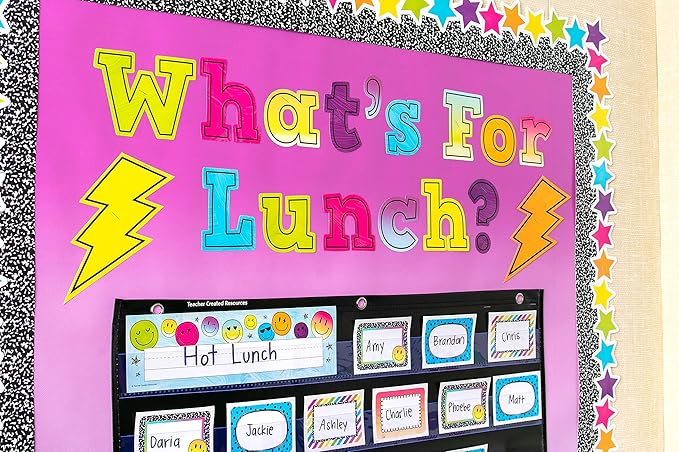 Teacher Created Resources Composition Straight Rolled Border Trim - 50ft - Decorate Bulletin Boards, Walls, Desks, Windows, Doors, Lockers, Schools, Classrooms, Homeschool & Offices
