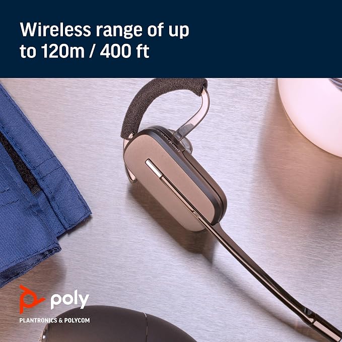 Plantronics - CS540 Wireless DECT Headset (Poly) - Single Ear (Mono) Convertible (3 Wearing Styles) - Connects to Desk Phone - Noise Canceling Microphone | Three wearing styles, Desk-phone connection, Noise-canceling microphone