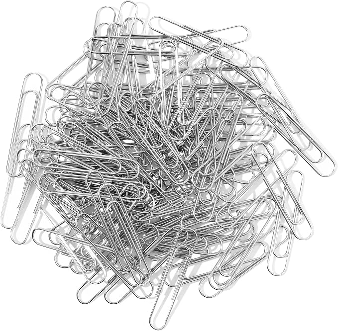Large Paper Clips,2 Inch Paper Clip for Office Supplies,Jumbo Big Stainless Steel,Heavy Duty, Smooth,Ideal for Bookmark- Pack of 300