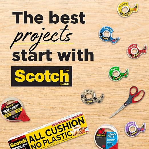 Scotch Super-Hold Wide Tape, 1 Roll, 50% More Adhesive, Trusted Favorite, 1.5 x 650 in (198W) (Pack of 2)