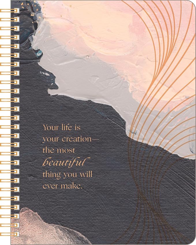 Compendium Spiral Notebook - Your life is your creation... — A Designer Spiral Notebook with 192 Lined Pages, College Ruled, 7.0”W x 9.25”H