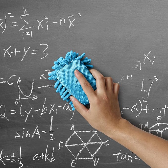 Mr. Pen- Magnetic Microfiber Shag Whiteboard Erasers, 4" x 6", 4 Pack | Dual Surface, Washable Large Dry Erase Board Cleaner for Chalk, Marker, Classroom, Office, Home
