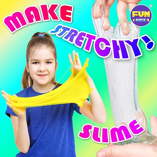 Super Clear Glue 1 Gallon, FunKidz All Purposes School Home Projects Liquid Glue Great for Slime Making Supplies Washable Non-Toxic Use for Arts & Crafts Wood Paper Cardboard