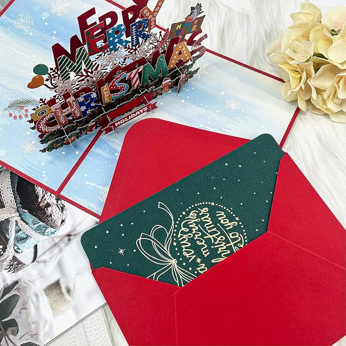100 Pack 4x6 Envelopes for invitations, Red A6 Envelopes, Photo Envelope, Used for Graduation, Wedding, Baby Shower (Red)