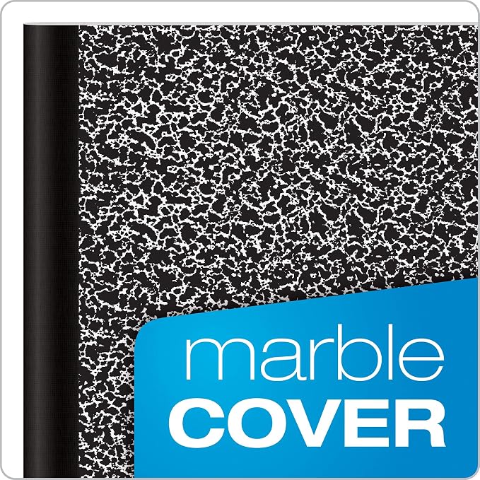 Oxford Composition Notebooks, College Ruled Paper, 9-3/4 x 7-1/2 Inches, 100 Sheets, Black, 6 Pack (63767)
