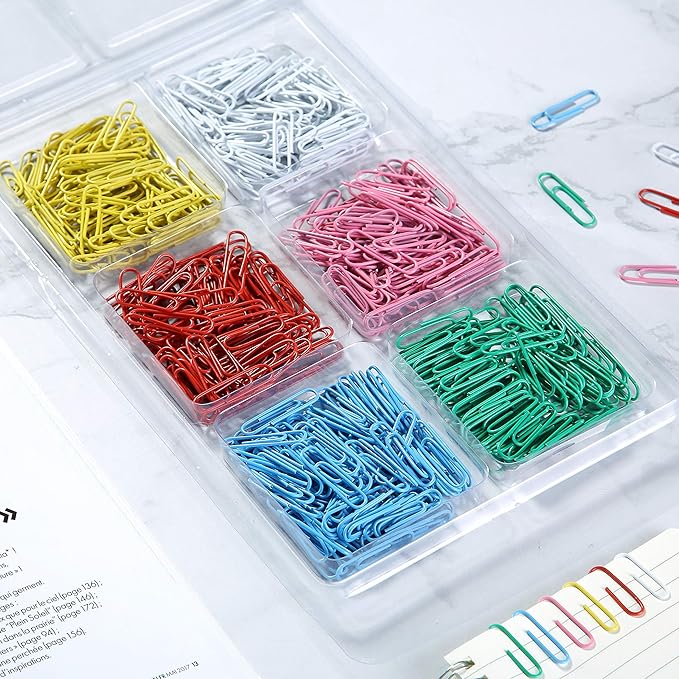 Mr. Pen- 1.3 Inch Paper Clips, 450 Pack - Small, Cute, Colored, Mini, Colorful