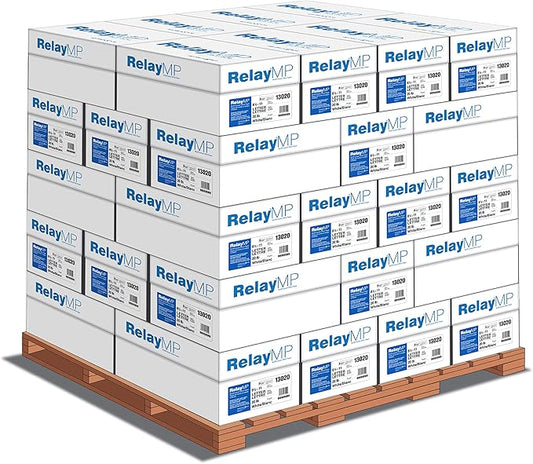 Relay MP, Multipurpose Copy Paper, 20lb, 8.5 x 11, 92 Bright - 1 Pallet / 40 Cases (013020P)