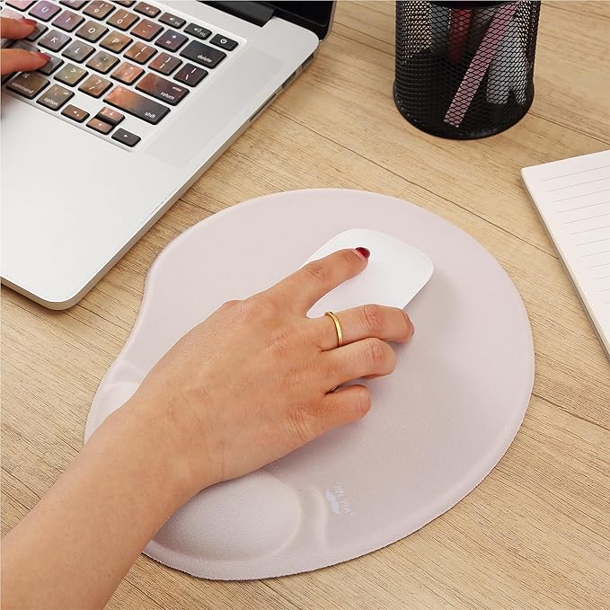 Mr. Pen- Ergonomic Mouse Pad With Wrist Support, Beige, Gel Gaming Pad