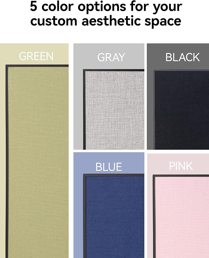 Cork Board White Board Combo for Wall | 30"X20" Linen Bulletin Board Whiteboard, Magnetic Dry Erase Corkboard for Home, Office, School, Green