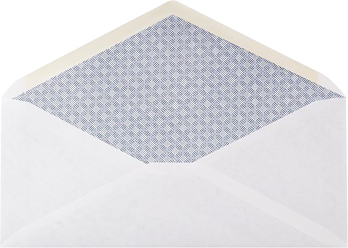 Amazon Basics #10 Security Tinted Business Envelopes for Documents and Invoices, Quality Seal, 4-1/8" x 9-1/2", White, Pack of 500
