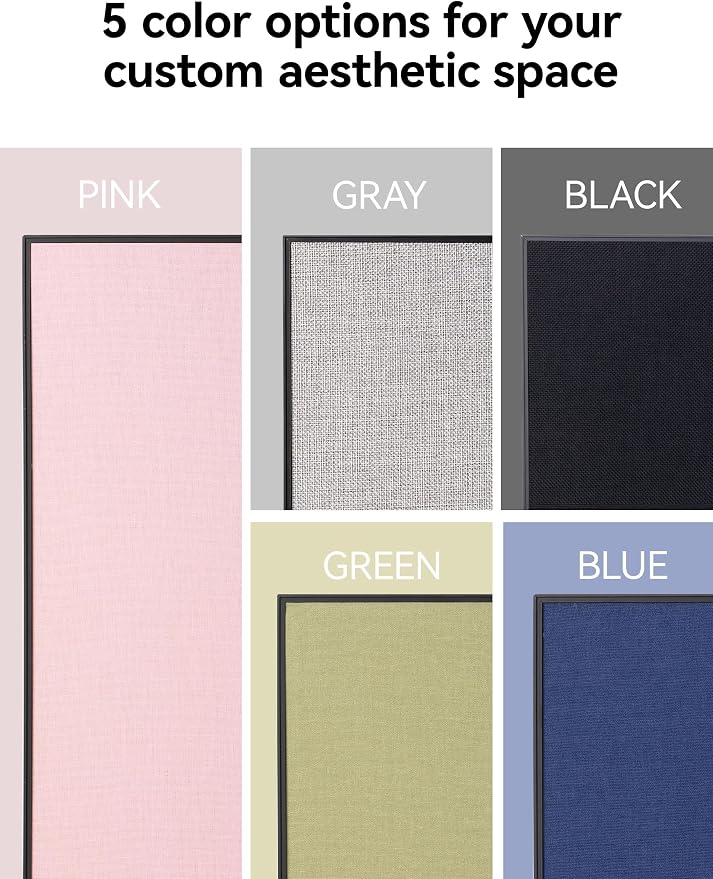 Cork Board White Board Combo for Wall | 30"X20" Linen Bulletin Board Whiteboard, Magnetic Dry Erase Corkboard for Home, Office, School, Pink