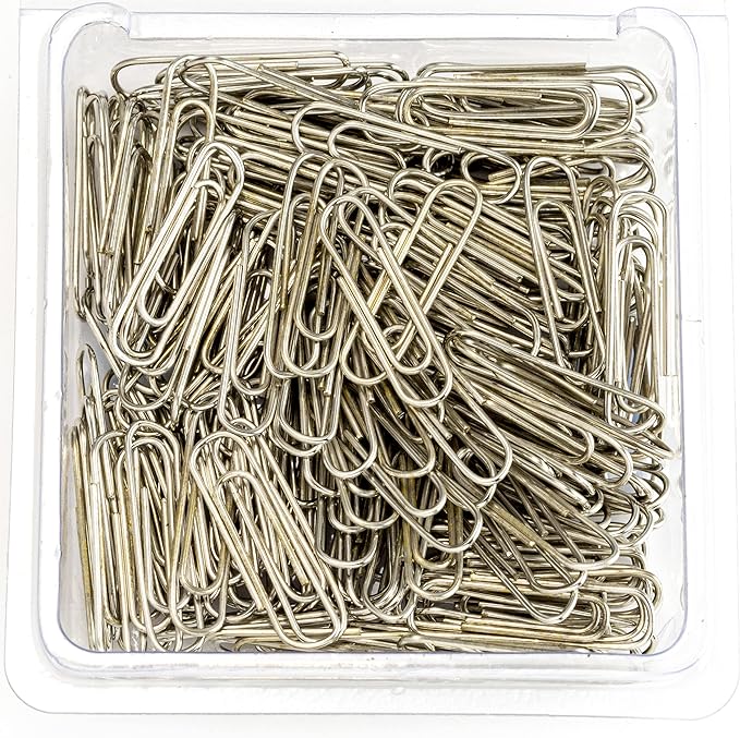 Officemate Small #3 Size Paper Clips, Silver, 200 in Pack (97219)