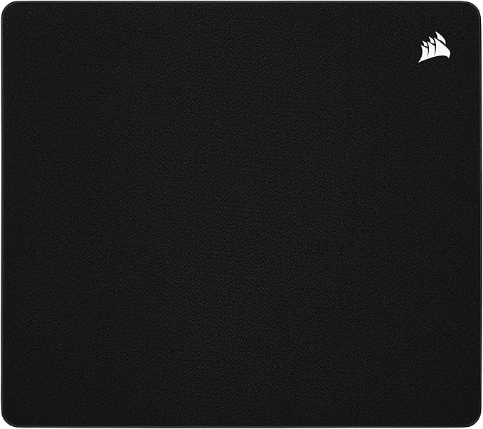Corsair MM500 v2 Hybrid Cloth Gaming Large Mouse Pad – 45cm x 40cm – Spill-Proof Coating – Anti-Fray Stitched Edges – Non-Slip Rubber Base – Black