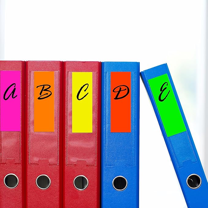 YSHIHE 3 x 1 Inch Fluorescent Colored Label Stickers in 5 Colors Rectangular Color-Coding Labels 400 Pack for Inventory,Office,Moving Box