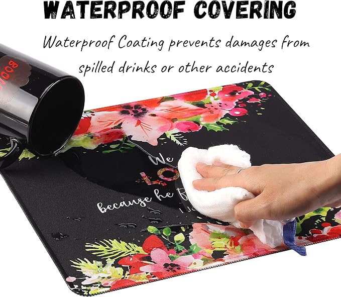 Mr. Pen Cute Floral Mouse Pads, 2 pcs - Office & Bible Themed