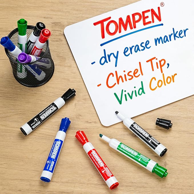 Dry Erase Markers 120 Count 6 Assorted Colors,Chisel Tip,Back to School | Whiteboard Markers for Adults Teachers Gifts,Non-Toxic Low Odor,Bulk for Classroom,Office,Home,Quick-Dry & Easy to Erase