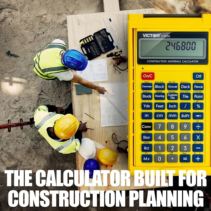 Victor C5000 Advanced Construction Calculator with Protective Case