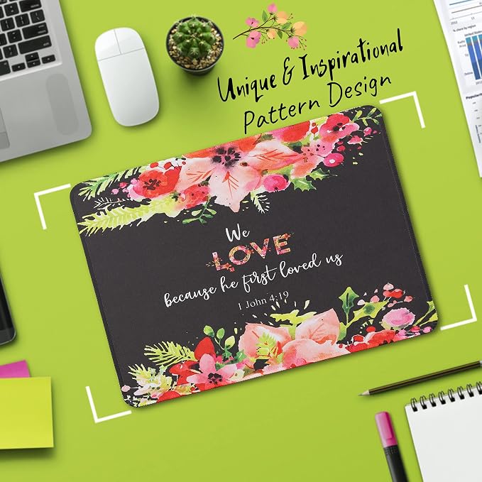 Mr. Pen Cute Floral Mouse Pads, 2 pcs - Office & Bible Themed