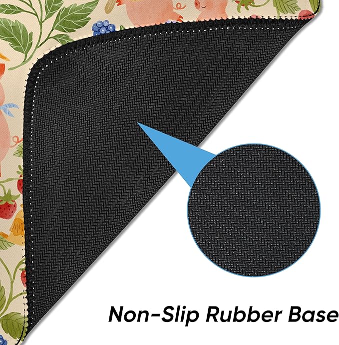 Premium Mouse Pad with Stitched Edges – 10.2 x 8.3 in | Smooth, Washable Mat with Non-Slip Base | Personalized Cute MousePads for Laptop, Computer, Office, Home (Lucky Dogs)