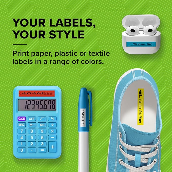 DYMO LetraTag 200B Bluetooth Compact Label Maker, Value Pack, Wireless Connection to iOS and Android, Includes 3 Assorted Label Tapes