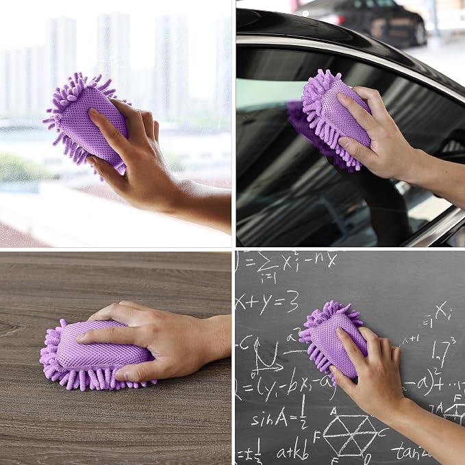 Mr. Pen- Magnetic Microfiber Shag Whiteboard Erasers, 4" x 6", 4 Pack | Dual Surface, Washable Large Dry Erase Board Cleaner for Chalk, Marker, Classroom, Office, Home