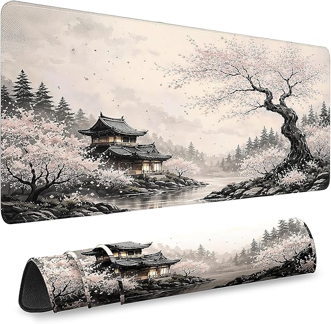 Gaming Mouse Pad, Desk Mat for Keyboard and Mouse, Large Mouse Pad for Desk, Computer Mousepad