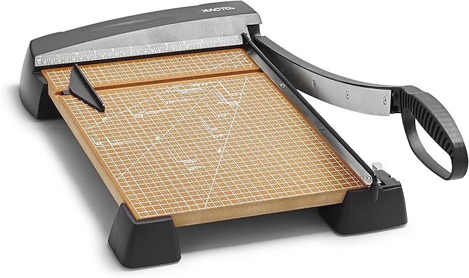 X-ACTO Heavy Duty Wood Guillotine Paper Trimmer, 15" Cutting Surface - Durable, Precise, Designed for School and Work Settings