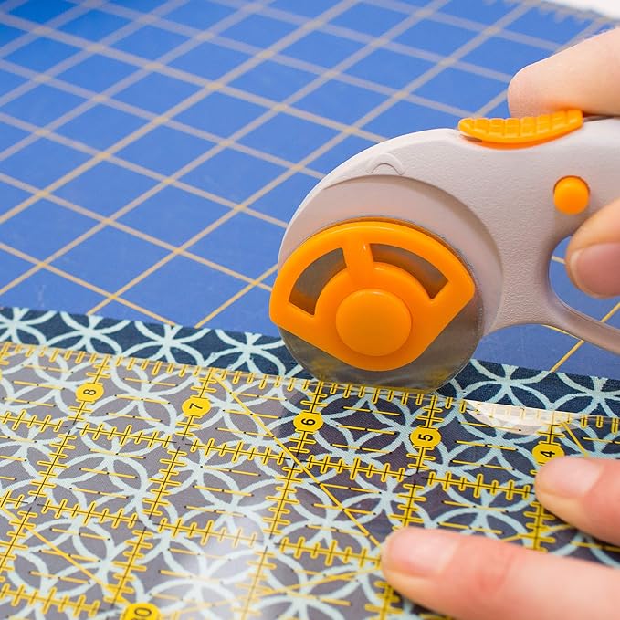 45mm Rotary Cutter Blades - (15 Pack) Fits Fiskars, Olfa, Martelli Blades and More - Studio Fabric Cutter Wheel for Fabric & Paper