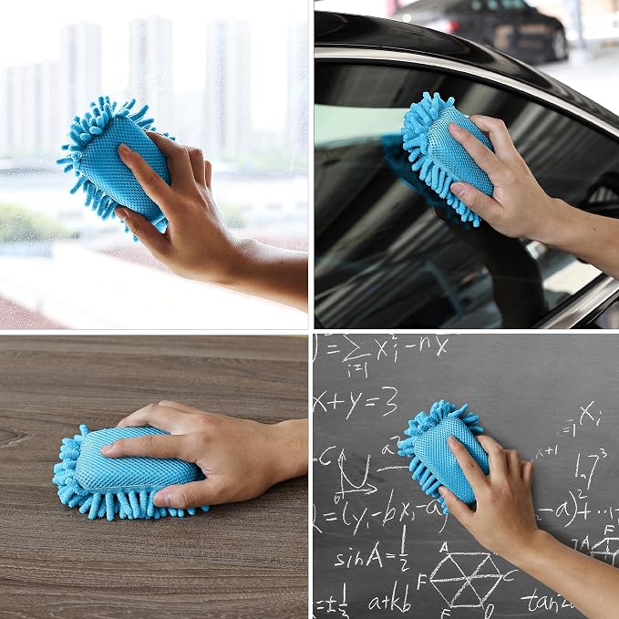 Mr. Pen- Magnetic Microfiber Shag Whiteboard Erasers, 4" x 6", 4 Pack | Dual Surface, Washable Large Dry Erase Board Cleaner for Chalk, Marker, Classroom, Office, Home