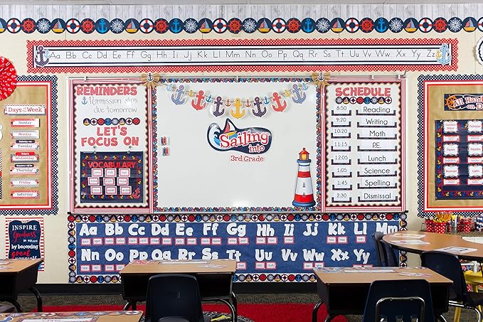 Teacher Created Resources Sailing Into… Bulletin Board Display Set (Pack of 2)