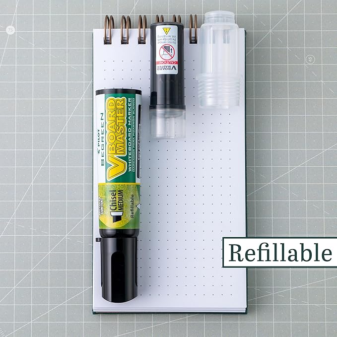PILOT V Board Master Refillable Dry-Erase Markers, Bullet Tip, Assorted Color Inks, 5 Count