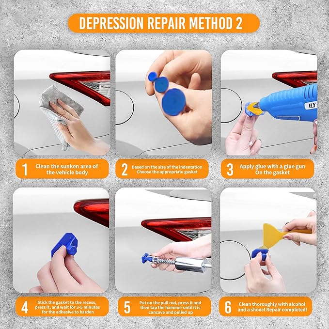 32 Pcs Dent Repair Glue Sticks, 0.43” Dia x 8” Long Yellow Hot Glue Sticks, Paintless Dent Repair Tool Kit PDR Glue Sticks for Craft Gun and Car Body Repair Dent Remover Tool