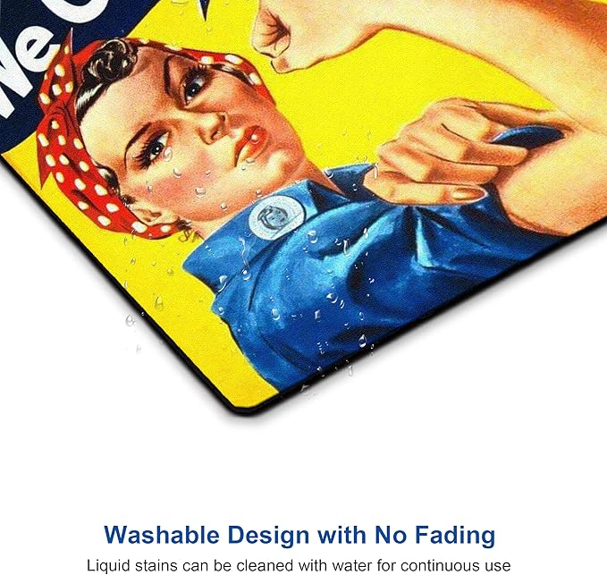 Inspirational Mouse pad, Small Computer Mouse pad for Wireless Mouse Non-Slip Rubber Mousepad with Personalized Custom Design We Can Do It
