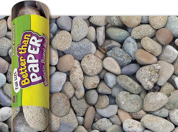Teacher Created Resources Fun Size Rock Pebbles Better Than Paper Bulletin Board Roll (TCR77468)