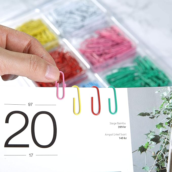 Mr. Pen- 1.3 Inch Paper Clips, 450 Pack - Small, Cute, Colored, Mini, Colorful
