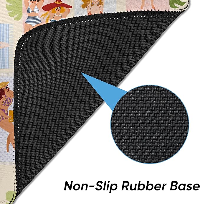 Premium Mouse Pad with Stitched Edges – 10.2 x 8.3 in | Smooth, Washable Mat with Non-Slip Base | Personalized Cute MousePads for Laptop, Computer, Office, Home (Pink Piggy)