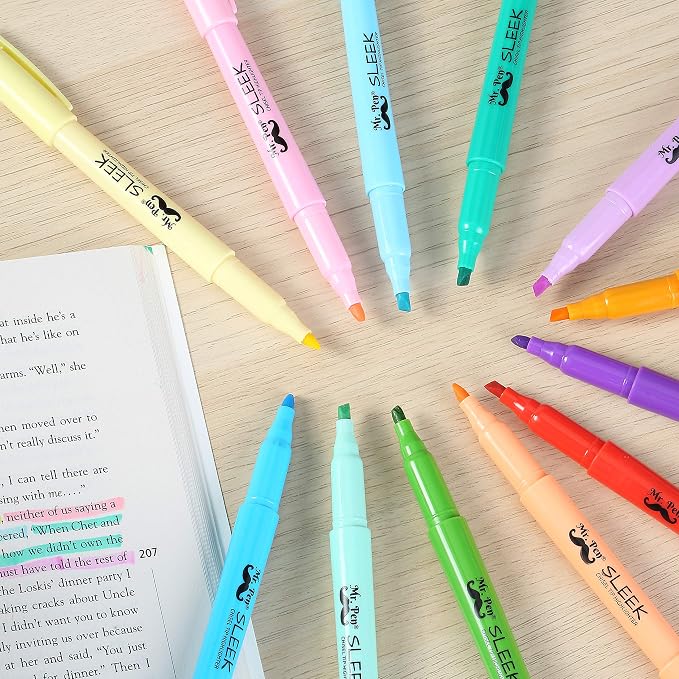 Mr. Pen- Bulk Highlighter Set, 144 Pack, Assorted Colors, Chisel Tip | Quick-Dry, Smear-Resistant, Odorless Highlighters Bulk for School, Office & Journaling