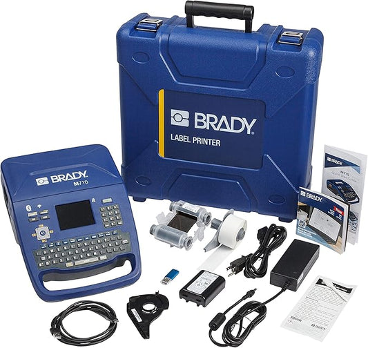 Brady M710 Bluetooth & Wi-Fi Portable Label Printer with Hard Case (M710-WB-KIT). Fastest, Most Advanced Portable Printer That Prints on The Toughest Labels.